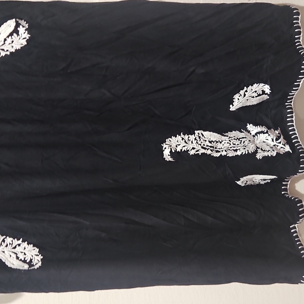 Chelsea & Theodore Blue Long Sleeve Scoop Neck Dress size XL - Picture 4 of 10